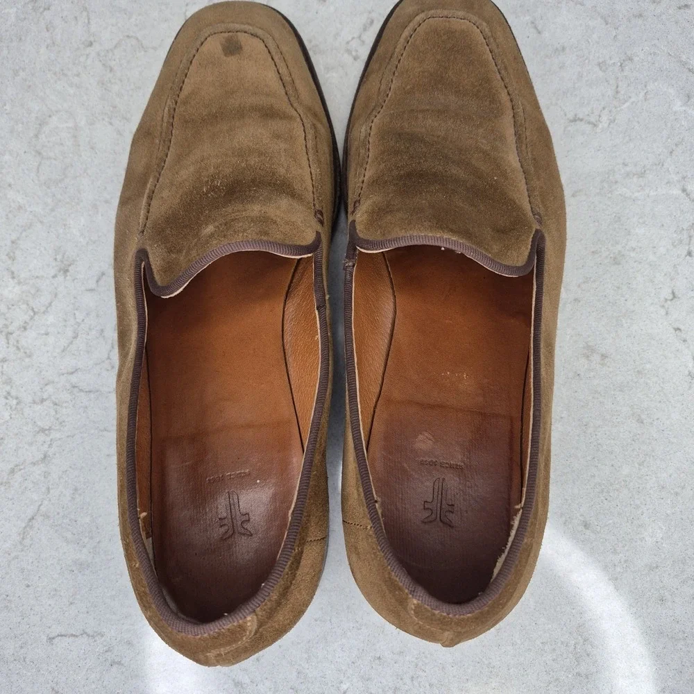 FRYE Men's Size 10D‎ JEFFERSON VENETIAN LOAFER Suede CHESTNUT